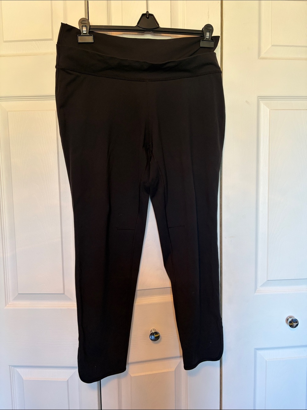 lululemon athletica Black pants. High rise or roll down pant 12